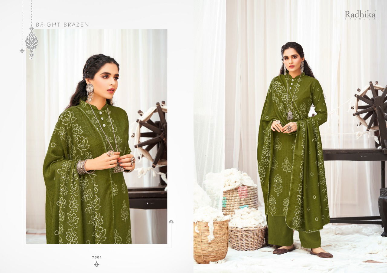 Radhika Sumyra Bandhani Winter Ethnic Wear New Printed Designer Pashmina Collection